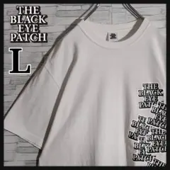 【良品 超希少】ブラックアイパッチ ☆ステッカーボム Tシャツ ビッグロゴ 白