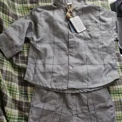 バースデイ　Cottoli チェック柄シャツ・ショートパンツセット