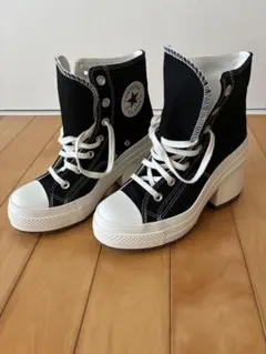CONVERSE ALL STAR ハイカットスニーカー 黒　厚底ヒール韓国限定