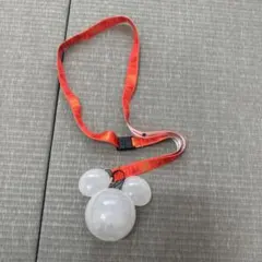 ミッキー型ストラップ 赤