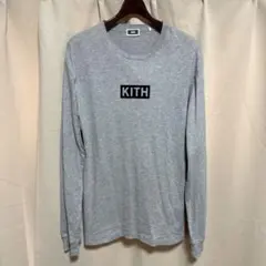 KITH ロンT 長袖カットソー ワールドワイド フロントロゴ クリーム S 