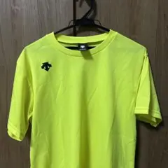 蛍光イエロー クルーネックシャツ