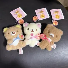 リラックマ×チュッパチャップスマスコットキーチェーン　3セット