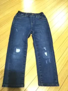 ユニクロ　ダメージ加工　ストレッチデニム　S