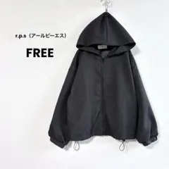 美品 アールピーエス ジャガード エンボス加工 ゆったり 洗える ライトアウター