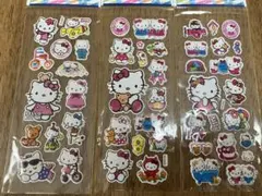 【新品】サンリオ ハローキティ ぷくぷくシール 平成 レトロ 3枚セット④