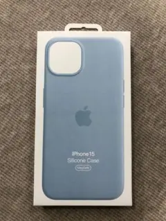 iPhone 15 正規品 シリコーンケース ライトブルー