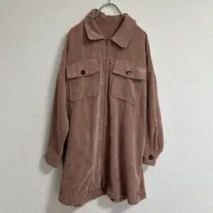 INGNI イング　コーデュロイ　フルジップ　ジャケット　くすみピンクのサムネイル