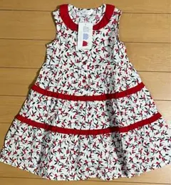タグ付きLili Lundi 花柄ノースリーブワンピース 110cmのサムネイル