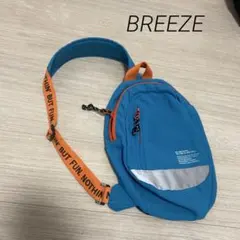BREEZE キッズ ボディバッグ ブルー オレンジ
