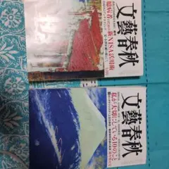文藝春秋 七月号 新年特大号 2冊セット