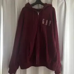 GAP 30th アニバーサリー ヘビーウェイト GAPロゴジップアップパーカー