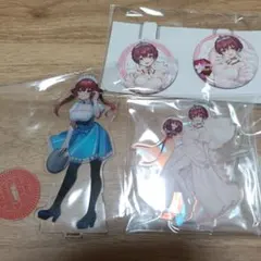 宝鐘マリン ローソン コラボ ＆ ウェディング アクリルスタンド 缶バッチ