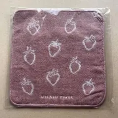 【新品】☆ジェラートピケ ストロベリー 今治タオル ハンカチ ピンク