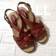 Pansy step レディース サンダル LLサイズ レッドオレンジのサムネイル