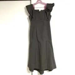 値下げ❗️美品❗️ MERCURYDUO デニムラッフルロングワンピース M