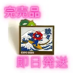 ミャクミャク　モリゾー キッコロ ピンバッジ　　大阪関西万博　波乗り