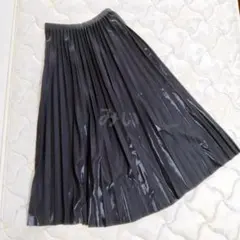 GRL グレイル プリーツロングスカート Ｍサイズ 黒 ab061