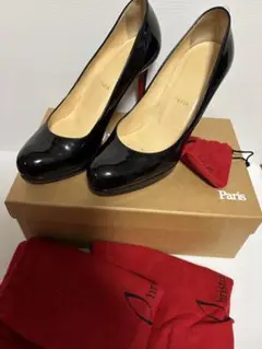 Christian Louboutin ブラック ハイヒール37.5のサムネイル