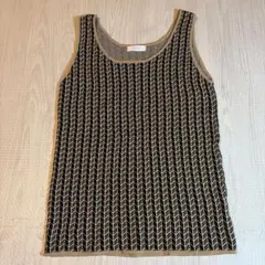LOWRYS FARM ヘリンボーン柄 タンクトップ Fサイズのサムネイル