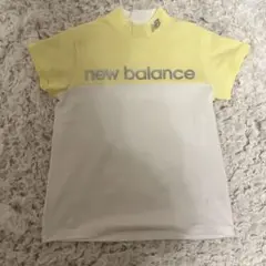 New Balance モックネックシャツ イエロー×ホワイトのサムネイル