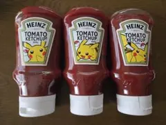 HEINZ ケチャップ 限定 ポケモン ピカチュウデザイン 3本　ハインツのサムネイル
