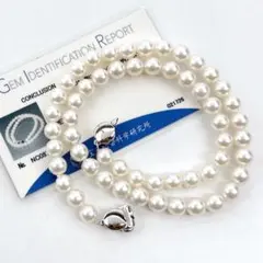 照り◎ あこや　パールネックレス　7.0-7.4mm 43cm