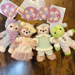 ディズニー　フォールズ・サウンド・インビテーション　ぬいぐるみバッジ　4点セット