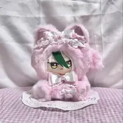 ハンドメイド 着ぐるみ おすわりぬい服 推し活 桃色 白色 d322