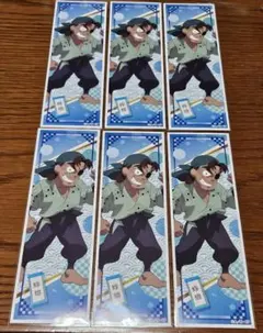 忍たま乱太郎　ロングステッカー　兵庫水軍　海賊　蜉蝣6枚セット