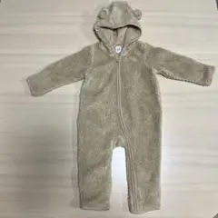 値下げ/baby GAP ベビーギャップ ボア カバーオール 6-12mくま耳