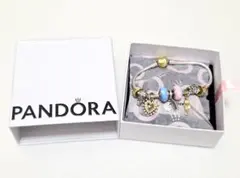 PANDORAパンドラ チャーム９個付きブレスレット　良品　箱付き　44085のサムネイル