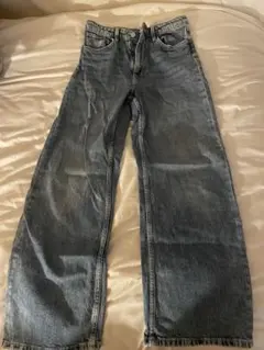 H＆Mワイドレッグ ハイウエスト デニム 10-11号