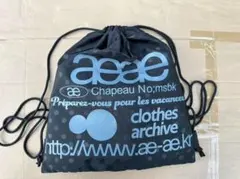 aeae ナップサック ドット柄 ブラックのサムネイル