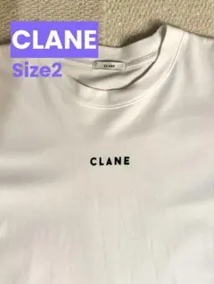CLANEクラネ　ロゴTシャツ　ホワイト