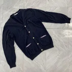 GREEN LABEL RELAXING カーディガン 長袖 ネイビー 薄手 M