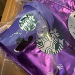 ハロウィン　2025 スターバックスミニカップギフト　巾着　黒猫　スタバ