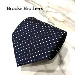 極美品✨ Brooks Brothers ネクタイ ジャガード ドット ネイビーのサムネイル