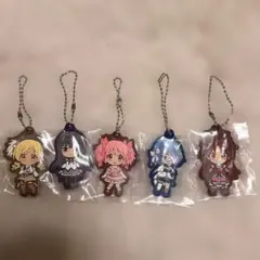 魔法少女まどか☆マギカ まどマギ くじ　H賞ラバーチャーム　コンプセット