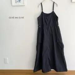 OLIVE des OLIVEサイドドロストシャカシャカキャミワンピース5882