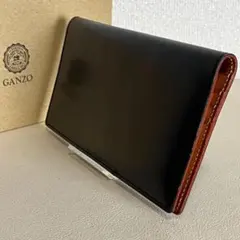 未使用品 GANZO ガンゾ シンブライドル 長財布 57119 ブラック 箱付のサムネイル