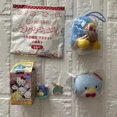 サンリオキャラクターズ タキシードサム マスコット チャーム　チョコエッグ　4点