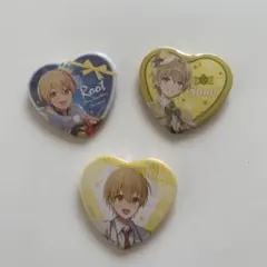 すとぷり るぅと ハート型缶バッジ 3個セット