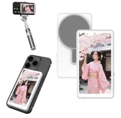 ⭐️新品・未使用⭐️自撮りモニター 外付けスピーカースマホ自撮り ライブ再生