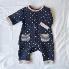 \値下げします！/星柄　ロンパース　70センチ　長袖　ベビー服　カバーオール