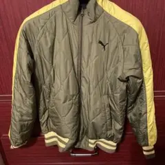Puma キルティングジャケット オリーブグリーン