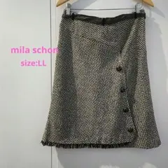 ◇美品◇ mila schon タイトスカート LL ツイー 茶系 秋冬のサムネイル