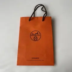 HERMES オレンジ ショップ袋 ツイリー ミニ