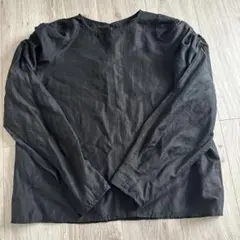 mystic ブラックシアーブラウス