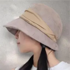 帽子 レディース UVカット 紫外線カット ベージュ　ハット　折りたたみ可 小顔